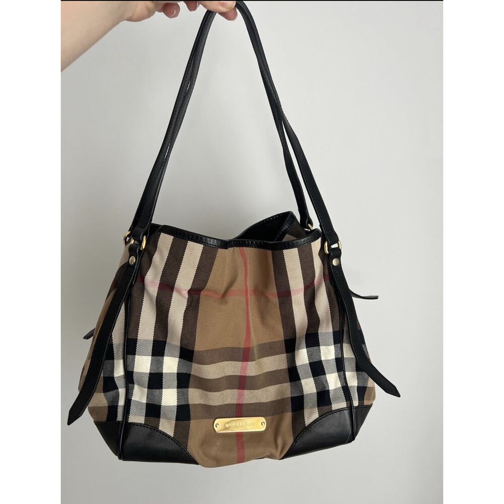 Burberry Canterbury Bridle House Check Medium Tote Handbag Authentic - Picture 1 of 11